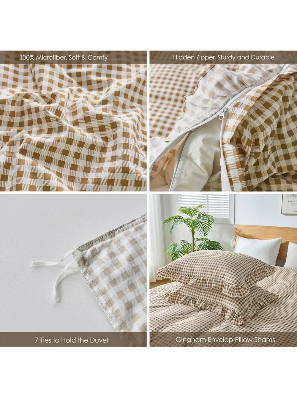 Kisswish gingham duvet